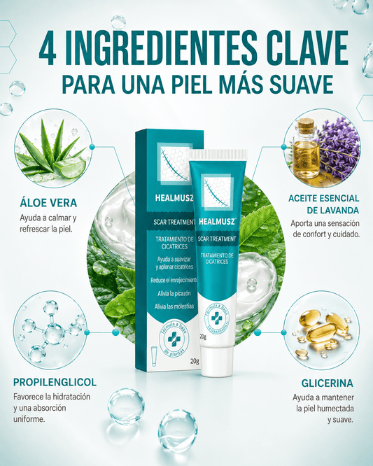 Crema cicatrizante / cicatrices / antici