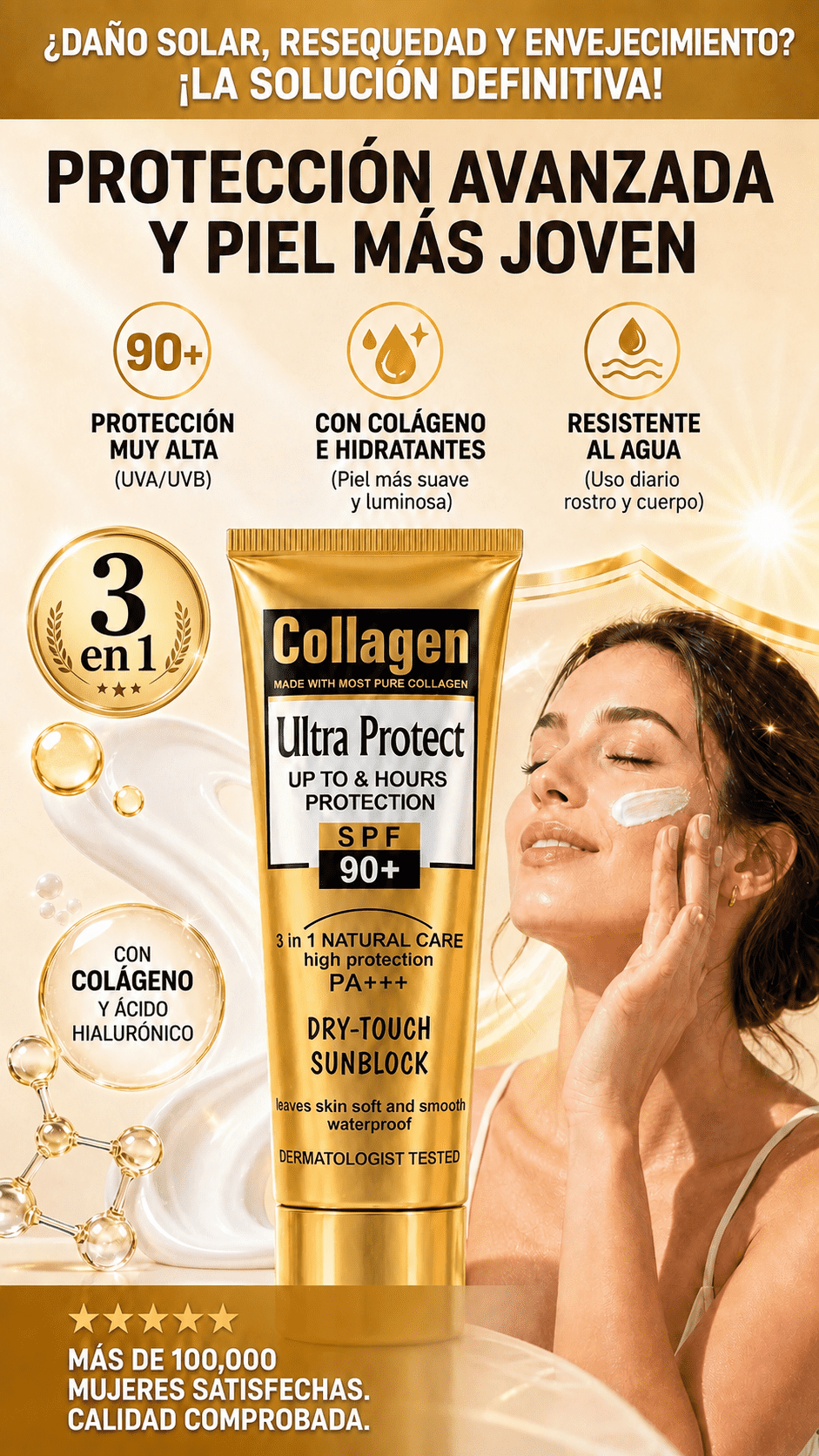 Protector Solar Collagen con color